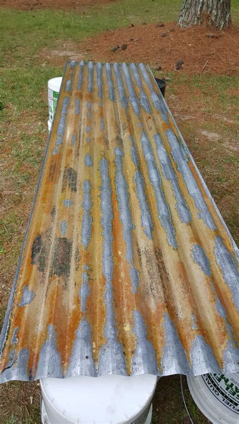 patina galvanized sheet metal|make galvanized metal look old.